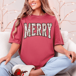 Merry Snow Camo (Pick Your Tee Color) - Graphic Tee - The Red Rival