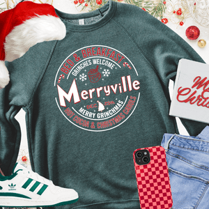 Merryville Bed & Breakfast Green Tee or Sweatshirt - Wholesale - The Red Rival