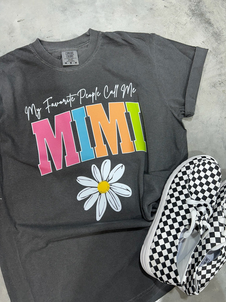 MIMI - Multi - Color Varsity Letters (Pick your design & tee color) - Graphic Tee - The Red Rival