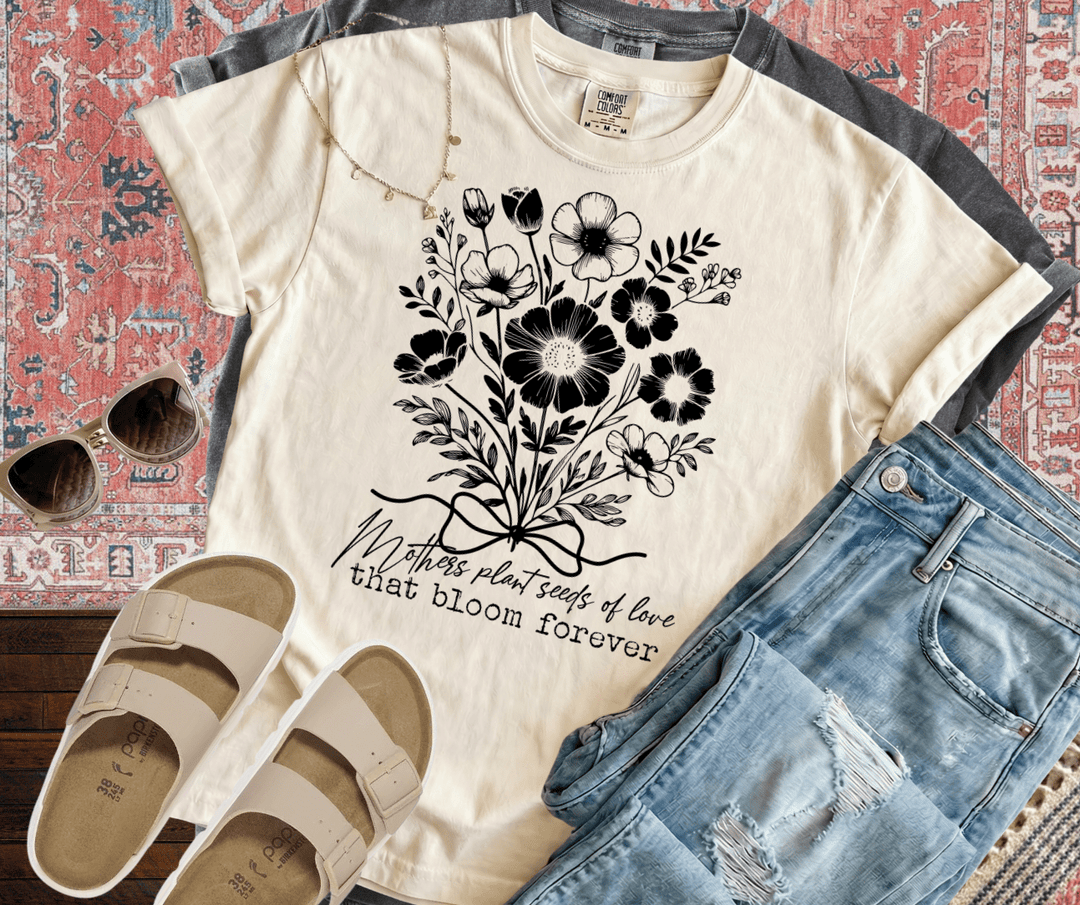 Mothers Plant Seeds of Love Ivory Tee - Graphic Tee - The Red Rival