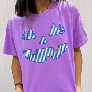 Neon Jack - o - Lantern Face (Pick Your Tee Color) - Tees - The Red Rival