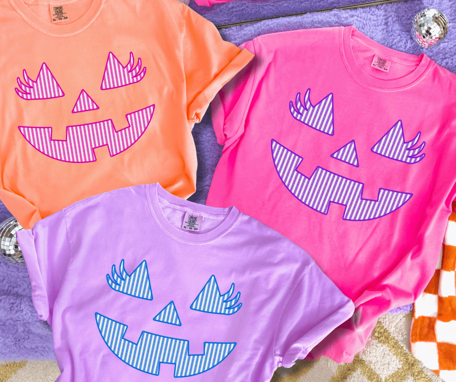 Neon Jack - o - Lantern Face (Pick Your Tee Color) - Tees - The Red Rival