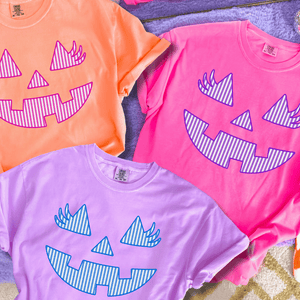 Neon Jack - o - Lantern Face (Pick Your Tee Color) - Tees - The Red Rival