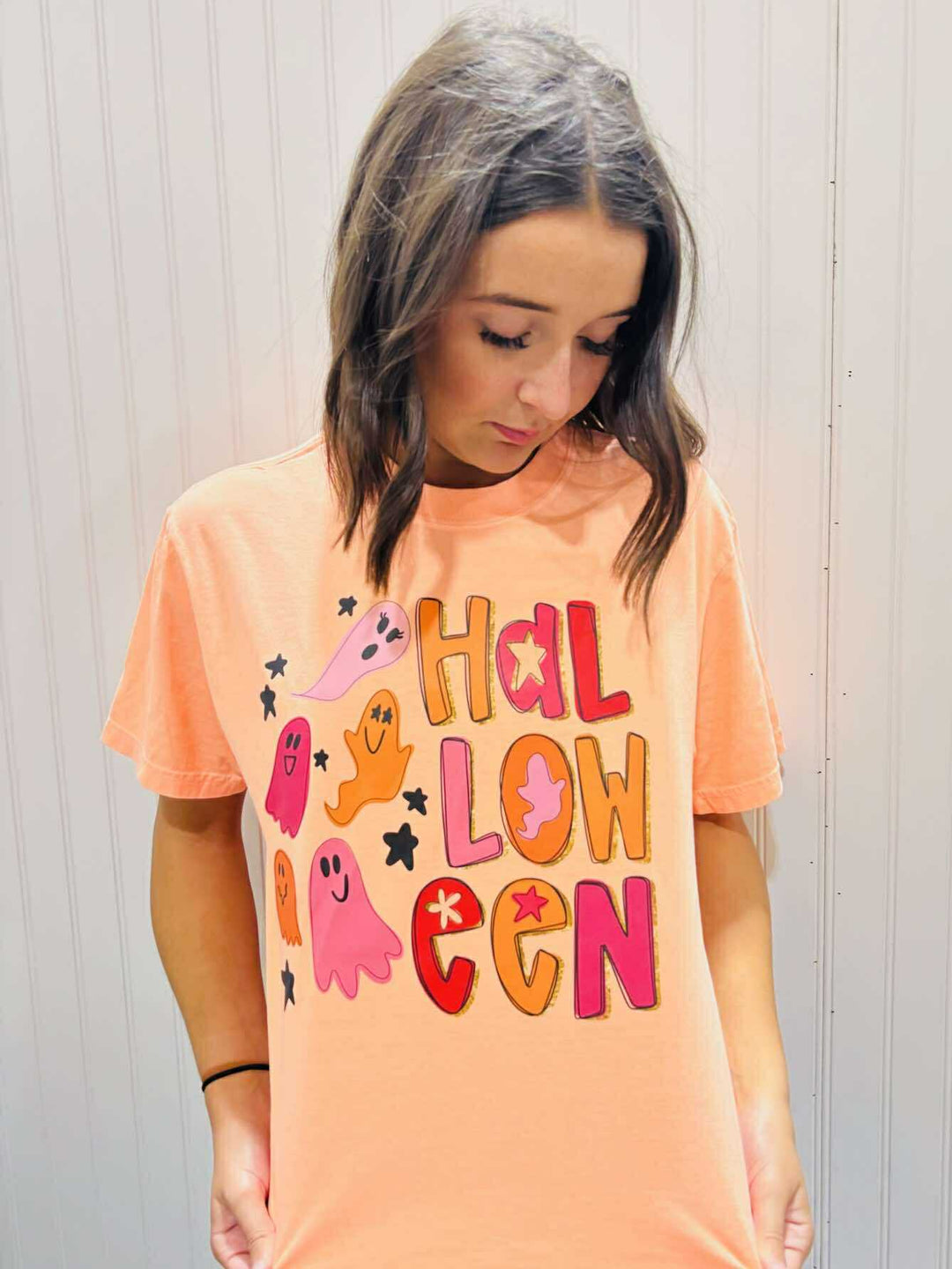 Neon Pink & Orange Halloween (Pick Your Tee Color) - Tees - The Red Rival