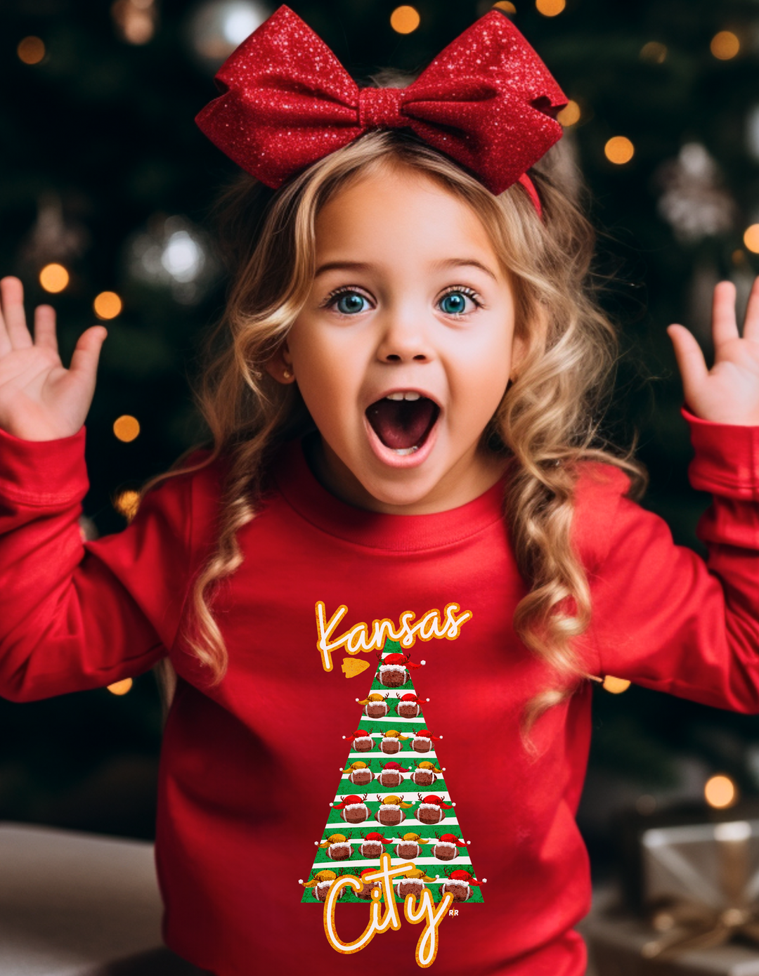 Kansas City Christmas Tree Red Sweatshirt - The Red Rival