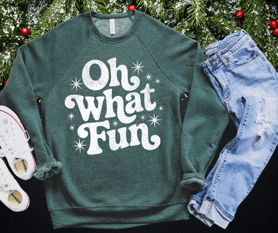 Oh What Fun White Ink (Select your Color & Style) - The Red Rival