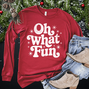 Oh What Fun White Ink (Select your Color & Style) - The Red Rival