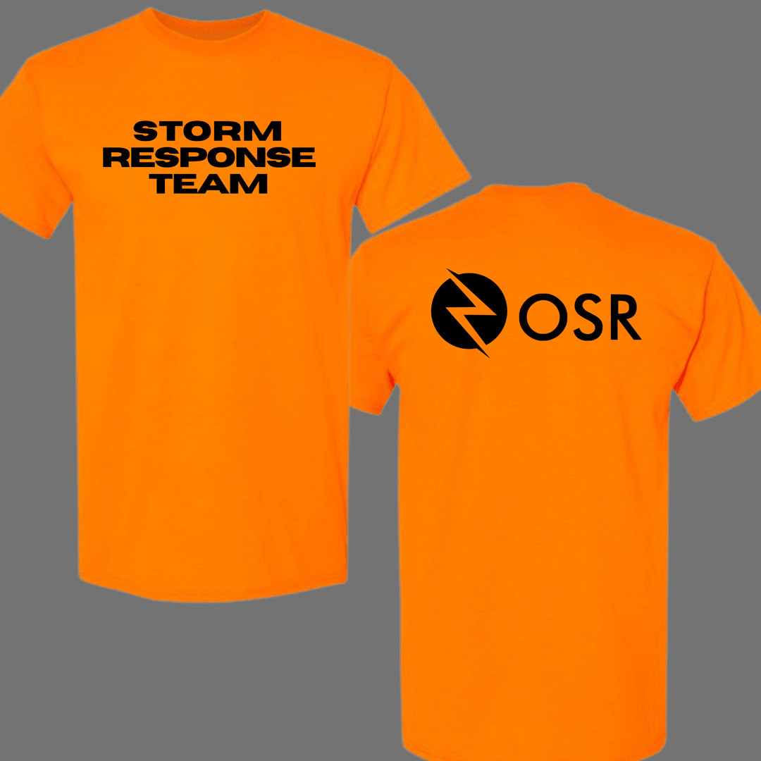 OneSource Restoration STORM RESPONSE TEAM Short Sleeve Unisex Gildan Tees (Front Pocket / Full Back Logo) - Graphic Tee - The Red Rival