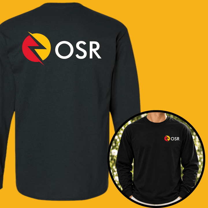 OneSource Restoration Unisex Gildan Long Sleeve Tees (Front Pocket / Full Back Logo) - Graphic Tee - The Red Rival