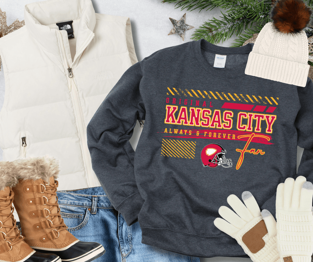 Original Kansas City Fan Always &amp; Forever (Pick Your Style &amp; Color) - Wholesale - The Red Rival