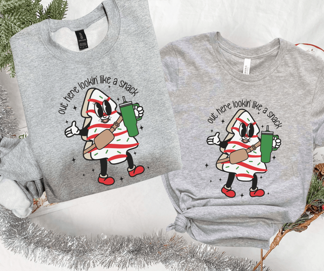 Out Here Lookin' Like a Snack Sport Grey Tee or Sweatshirt - Tees - The Red Rival