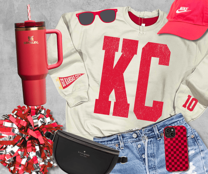 Oversized KC 10 Sleeve (Pick Your Sweatshirt Color) - Graphic Tee - The Red Rival