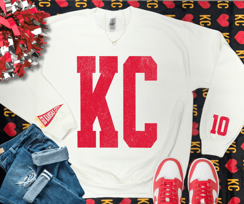Oversized KC 10 Sleeve (Pick Your Sweatshirt Color) - Graphic Tee - The Red Rival