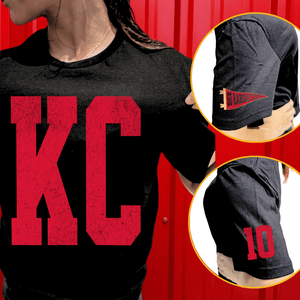 Oversized KC 10 Sleeve (Pick Your Tee Color) - Graphic Tee - The Red Rival