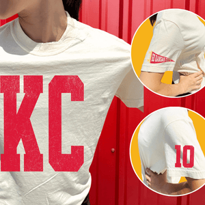 Oversized KC 10 Sleeve (Pick Your Tee Color) - Graphic Tee - The Red Rival