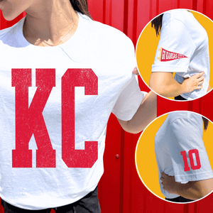 Oversized KC 10 Sleeve (Pick Your Tee Color) - Graphic Tee - The Red Rival
