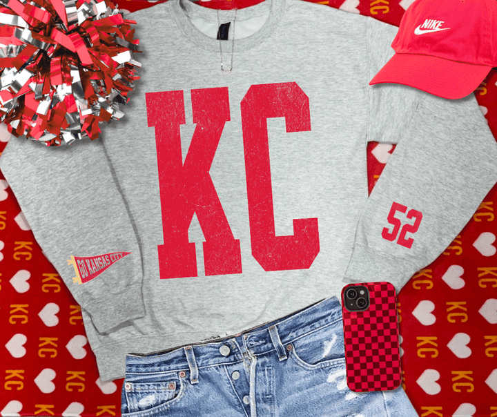 Oversized KC 52 Sleeve (Pick Your Sweatshirt Color) - Graphic Tee - The Red Rival