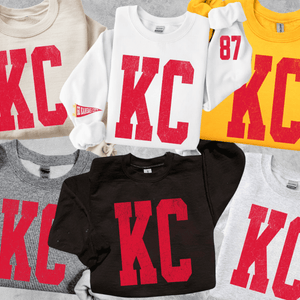 Oversized KC 87 Sleeve (Pick Your Sweatshirt Color) - Graphic Tee - The Red Rival