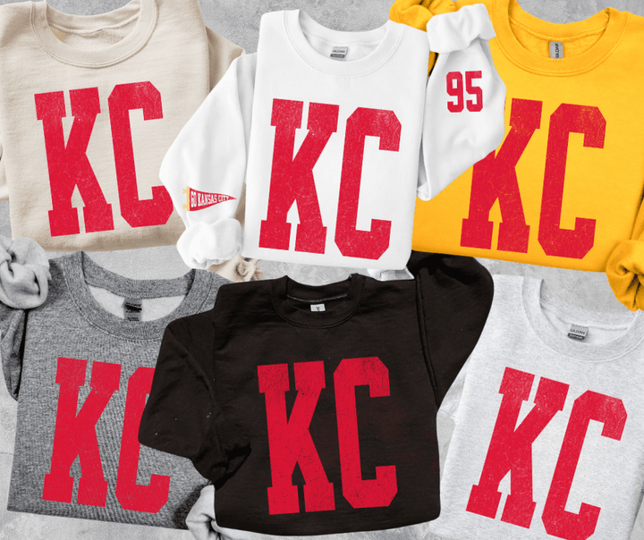 Oversized KC 95 Sleeve (Pick Your Sweatshirt Color) - Graphic Tee - The Red Rival