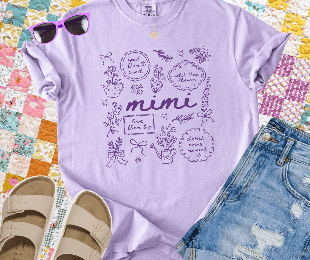 Pastel MIMI Collage (Pick Your Tee Color) - Graphic Tee - The Red Rival