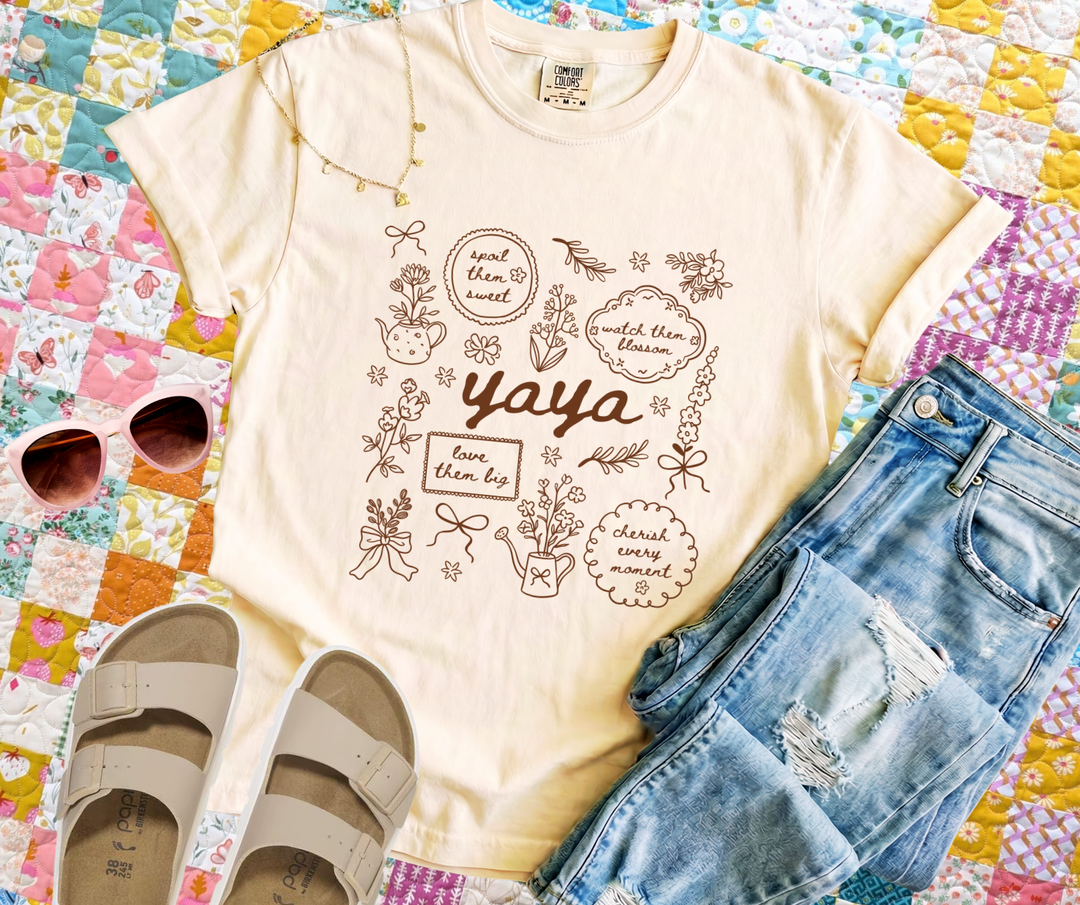 Pastel YAYA Collage (Pick Your Tee Color) - Graphic Tee - The Red Rival