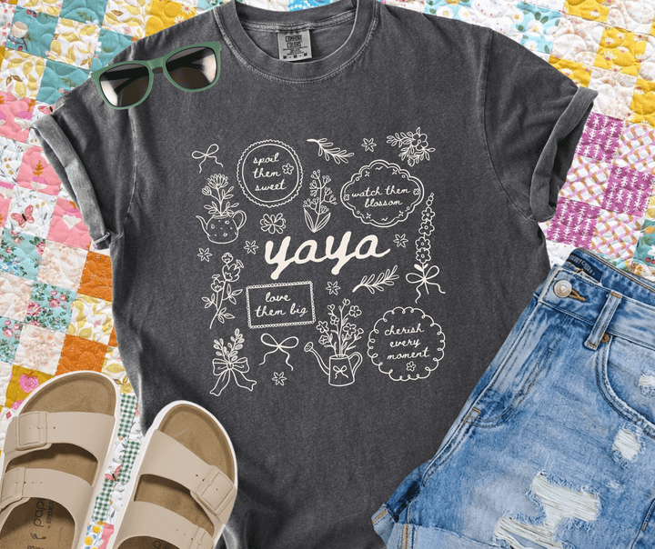 Pastel YAYA Collage (Pick Your Tee Color) - Graphic Tee - The Red Rival