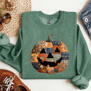 Patchwork Carved Pumpkin (Choose Your Style) - Tees - The Red Rival