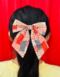 Patchwork Oversized Bow - Apparel & Accessories - The Red Rival