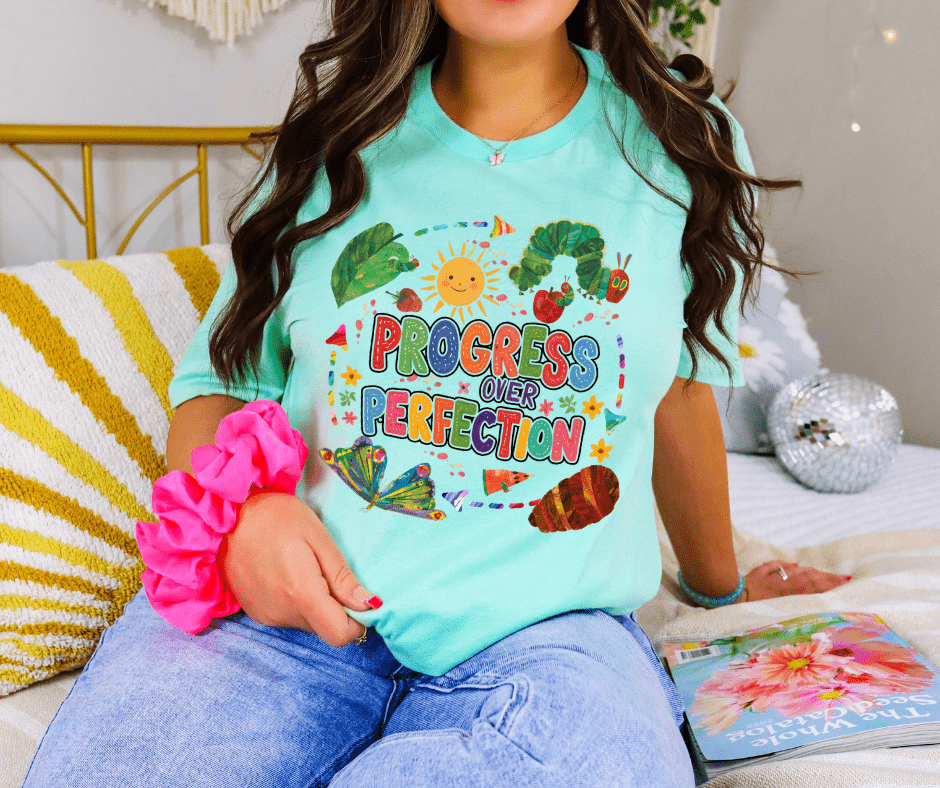 Progress over Perfection Book Characters - Tees - The Red Rival