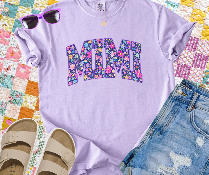 Purple Floral (Choose Your Title) Orchid Tee - Graphic Tee - The Red Rival