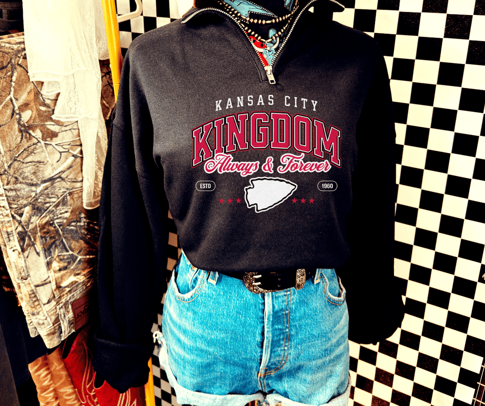 Quarter Zip Always & Forever KC Kingdom (Choose Your Color) - The Red Rival