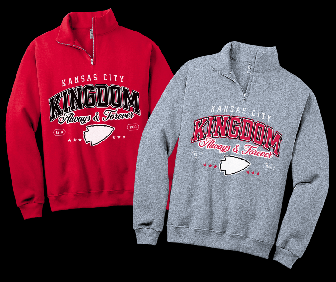 Quarter Zip Always & Forever KC Kingdom (Choose Your Color) - The Red Rival
