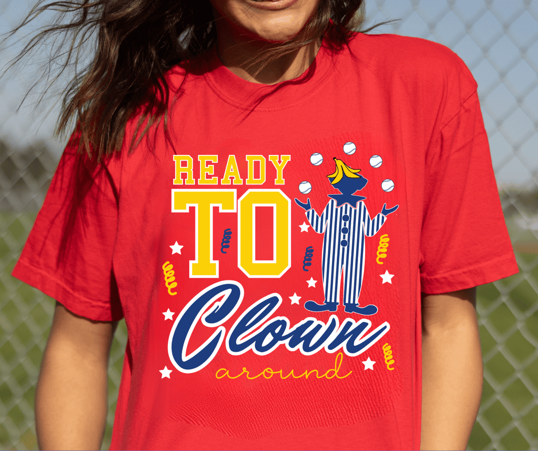Ready to Clown Around - Red Graphic Tee - Graphic Tee - The Red Rival