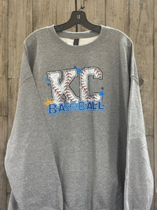 READY TO SHIP - Size: Adult 2X - KC Baseball Letters - Apparel & Accessories - The Red Rival