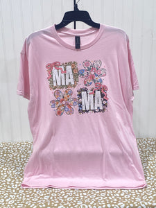 READY TO SHIP - Size: Adult L - Floral Mama Coquette Bow Squares - Apparel & Accessories - The Red Rival