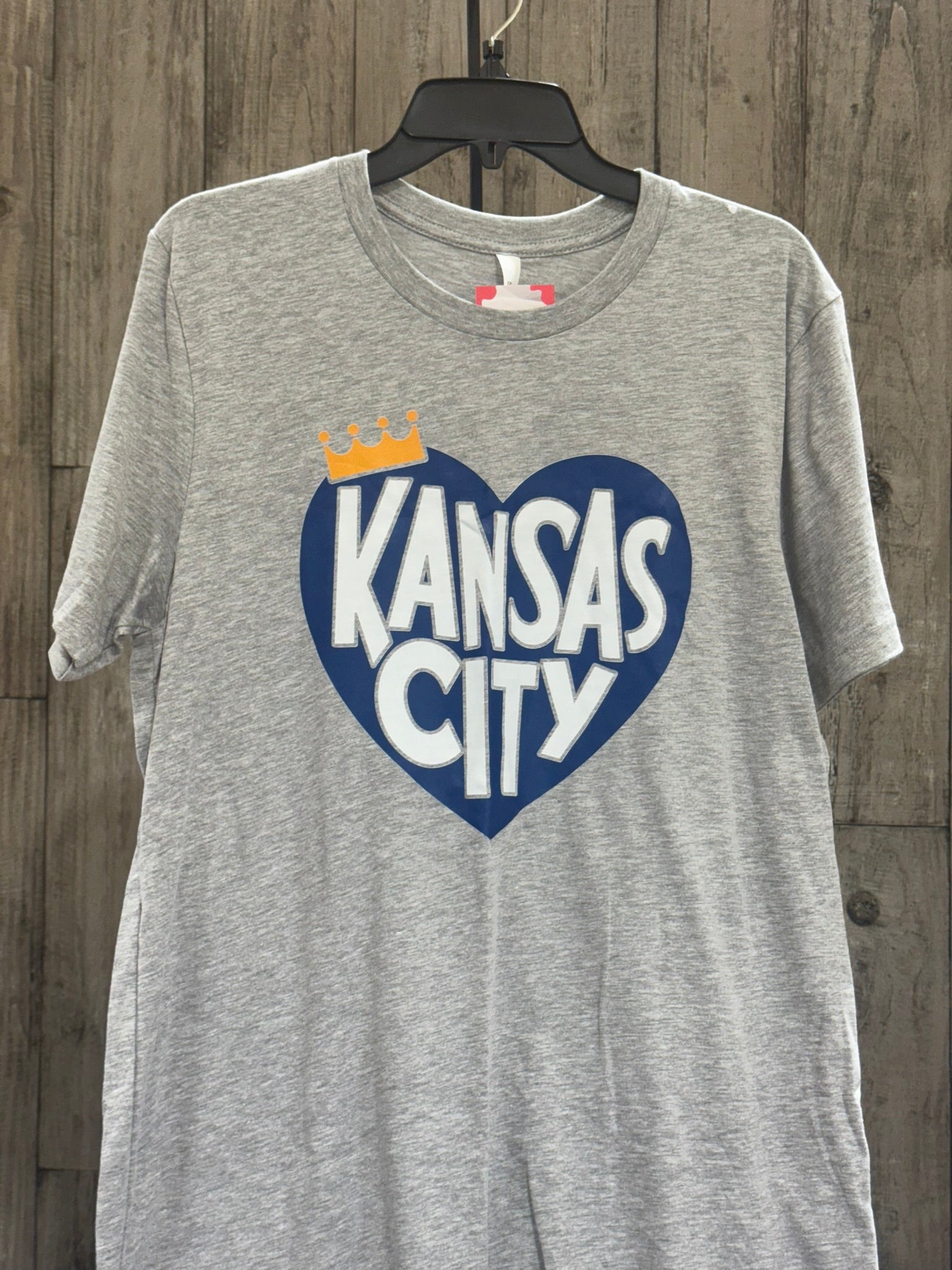 READY TO SHIP - Size: Adult Large - Kansas City Heart with Crown - Apparel & Accessories - The Red Rival