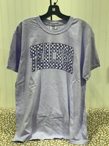 READY TO SHIP - Size: Adult Large - Purple Checkered Teacher Purple Tie Dye Tee - Apparel & Accessories - The Red Rival