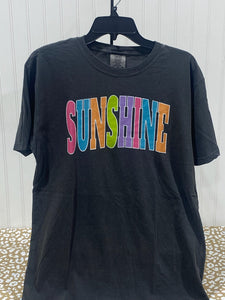 READY TO SHIP - Size: Adult M - Colorful Sunshine Varsity letters - Pepper Tee - Apparel & Accessories - The Red Rival
