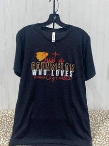 READY TO SHIP - Size: Adult M - Just a COUNSLER Who Loves Kansas City Football - Apparel & Accessories - The Red Rival