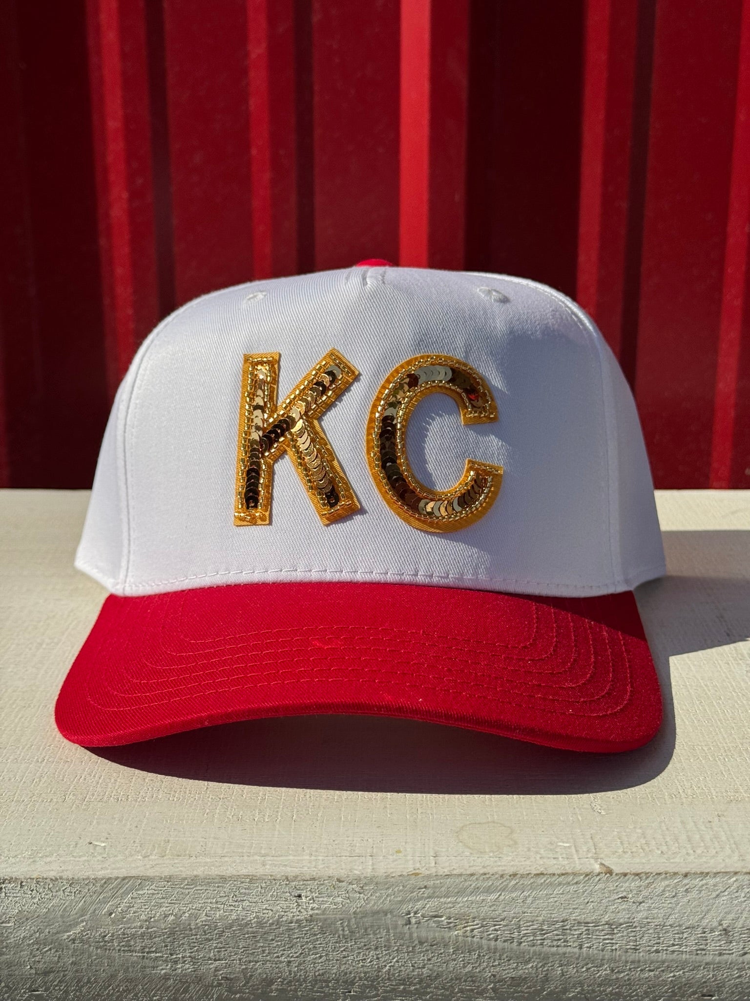 Red & Gold KC Sequin Hat - Apparel & Accessories - The Red Rival