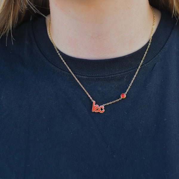 Red KC Script Necklace - Apparel & Accessories - The Red Rival