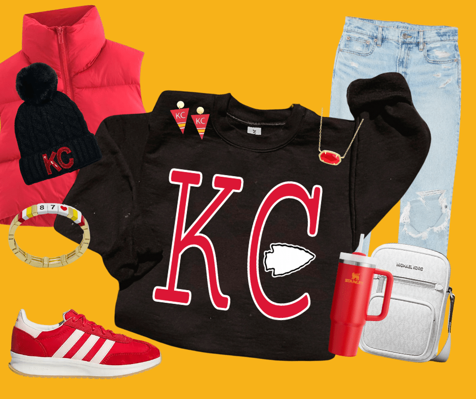 Red Simple KC arrowhead (Pick Your Gildan Sweatshirt Color) - Wholesale - The Red Rival