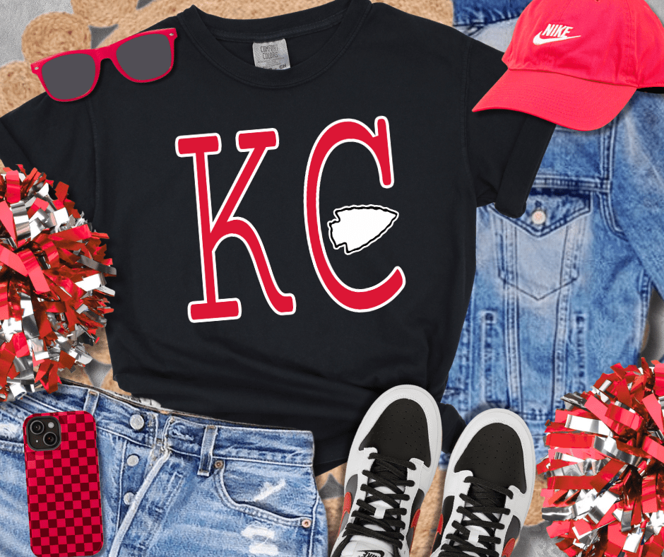 Red Simple KC arrowhead (Pick Your Tee Color) - Wholesale - The Red Rival