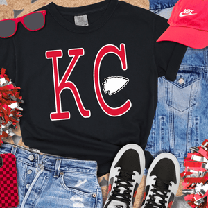 Red Simple KC arrowhead (Pick Your Tee Color) - Wholesale - The Red Rival