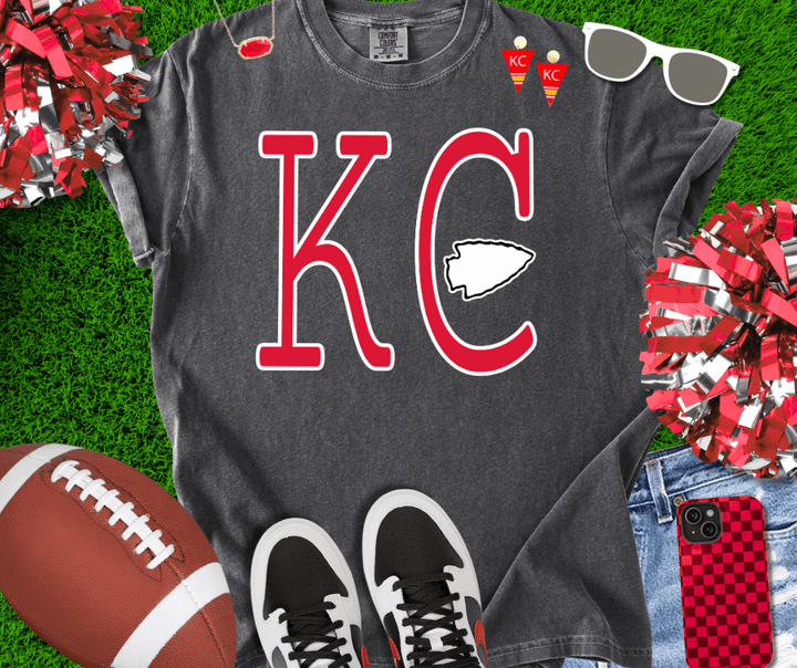 Red Simple KC arrowhead (Pick Your Tee Color) - Wholesale - The Red Rival