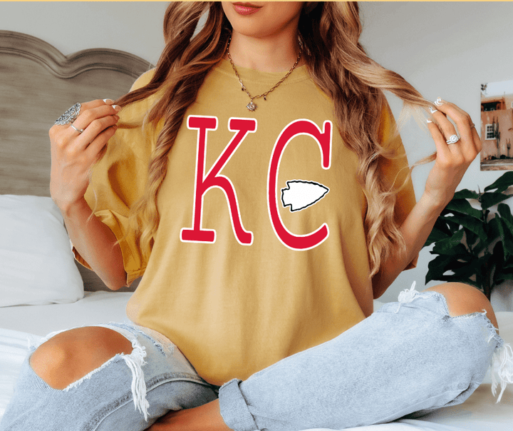 Red Simple KC arrowhead (Pick Your Tee Color) - Wholesale - The Red Rival