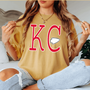 Red Simple KC arrowhead (Pick Your Tee Color) - Wholesale - The Red Rival