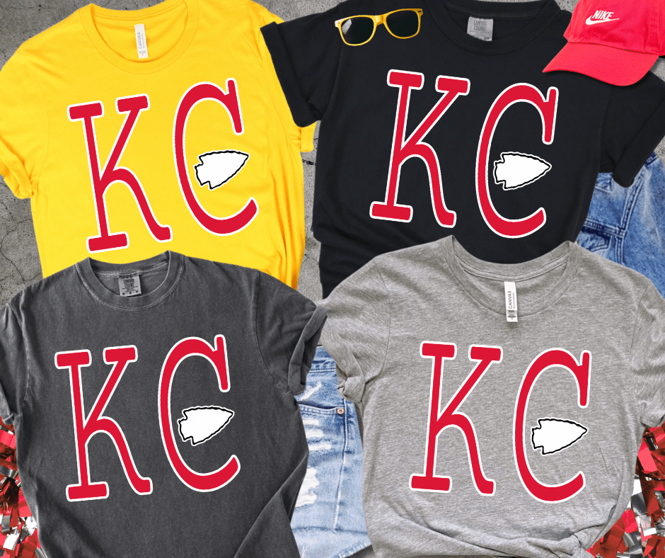 Red Simple KC arrowhead (Pick Your Tee Color) - Wholesale - The Red Rival