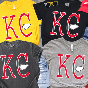 Red Simple KC arrowhead (Pick Your Tee Color) - Wholesale - The Red Rival