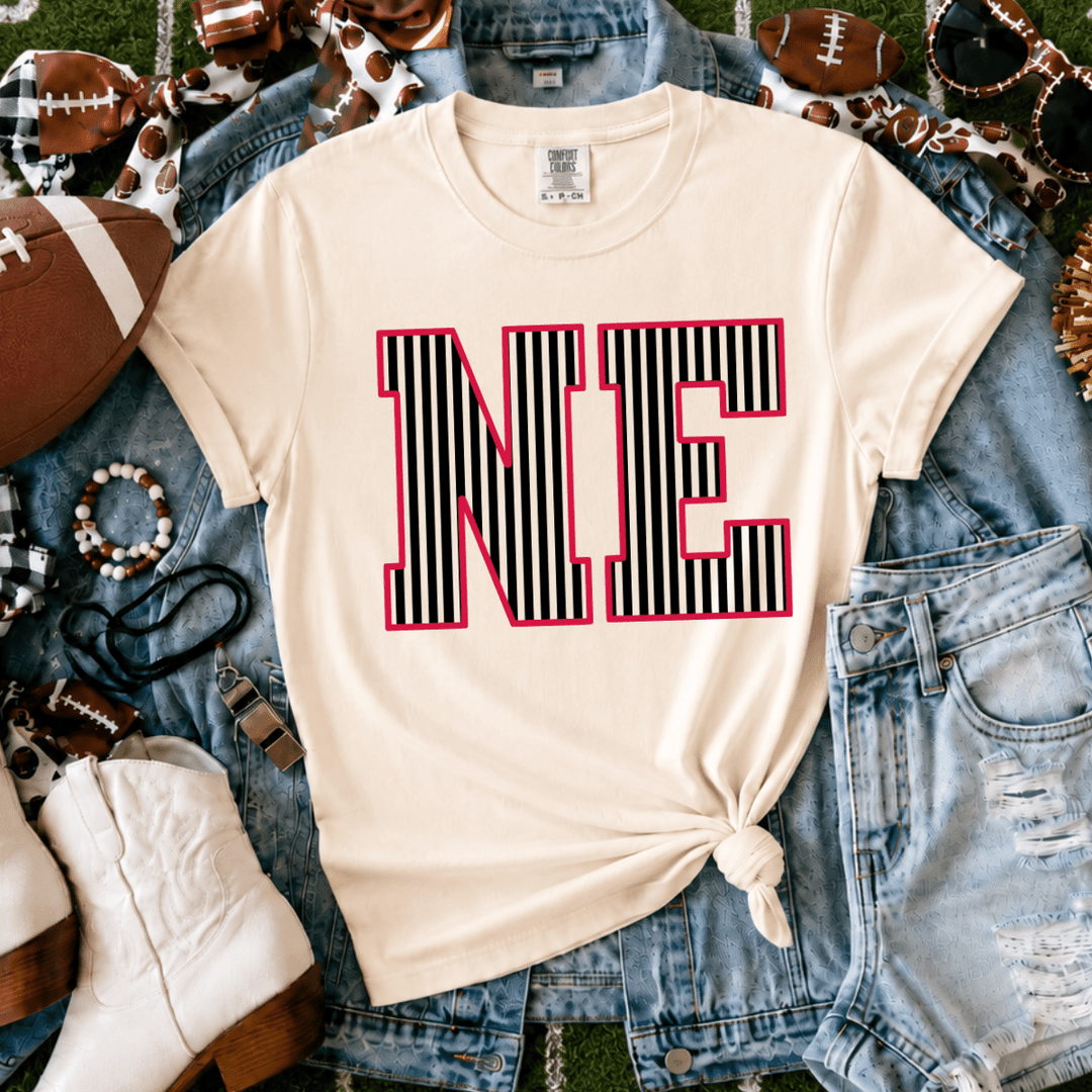 Red/Black N-E Ivory Tee - Tees - The Red Rival